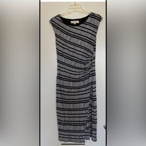 Loft Black and White Striped Women's Dress
